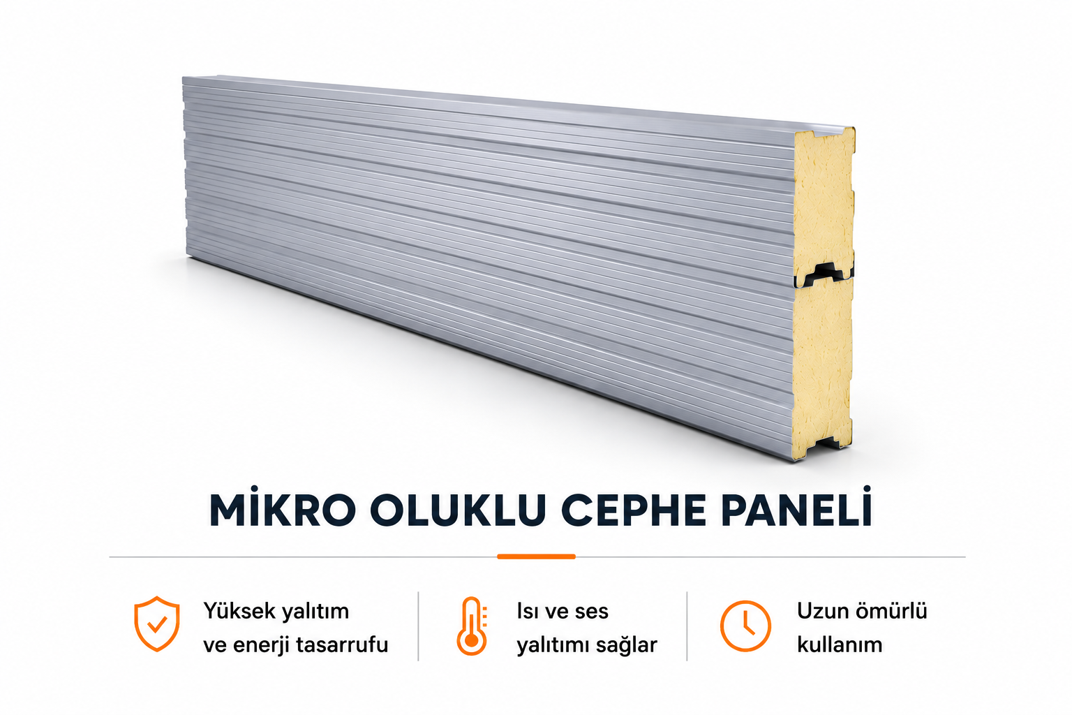 Poliüretan dolgulu cephe paneli