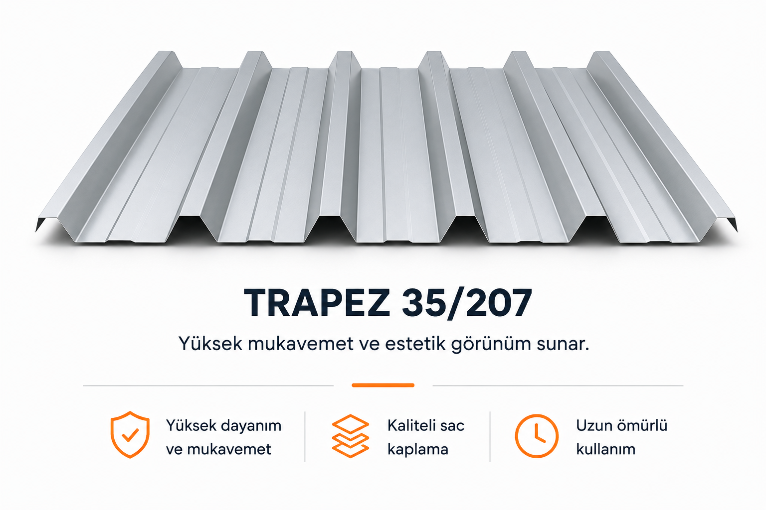 Çatı kaplama trapez sacı